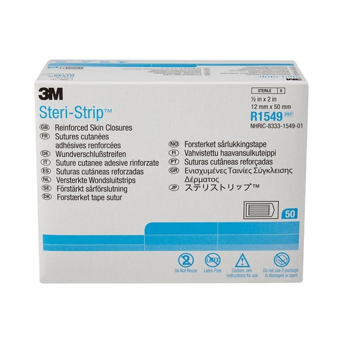 MON237687BX - 3M - 3M Steri-Strip&trade; Reinforced Adhesive Skin Closures - 1/2" x 2"