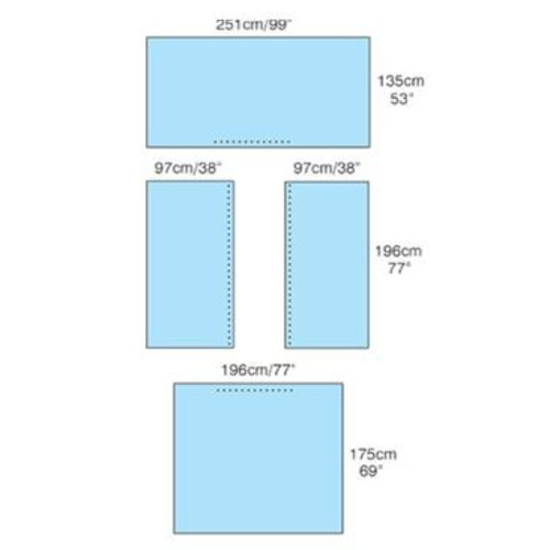 MON269720CS - Cardinal Health - General Purpose Drape Pack Convertors, 5/CS