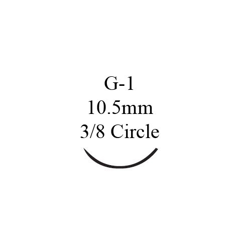 MON2758DZ - J & J Healthcare Systems - J & J Healthcare Systems Absorbable Suture with Needle Chromic Gut G-1 3/8 Circle Precision Reverse Cutting Needle Size 6 - 0