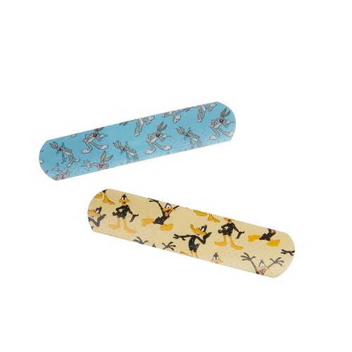 MON278006CS - Dukal - Dukal Adhesive Strip Stat Strip&reg; .75 x 3" Plastic Rectangle Kid Design (Looney Tunes / Bugs and Daffy) Sterile, 100 EA/BX, 12BX/CS