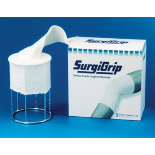 MON279607EA - Derma Sciences - Elastic Tubular Support Bandage Surgigrip 6-3/4 Inch X 11 Yard Small Trunk 8 to 12 mmHg Pull On White NonSterile, 1/EA