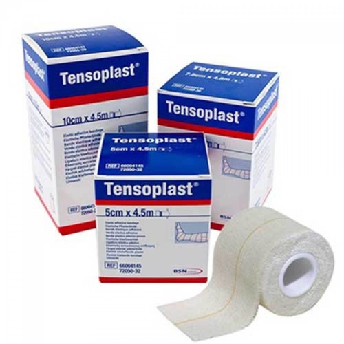 MON280227EA - BSN Medical - BSN Medical Elastic Adhesive Bandage Tensoplast 4 Inch X 5 Yard Medium Compression No Closure White NonSterile