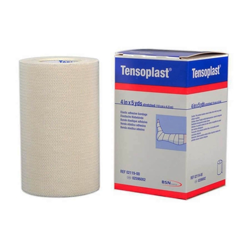 MON280227EA - BSN Medical - BSN Medical Elastic Adhesive Bandage Tensoplast 4 Inch X 5 Yard Medium Compression No Closure White NonSterile