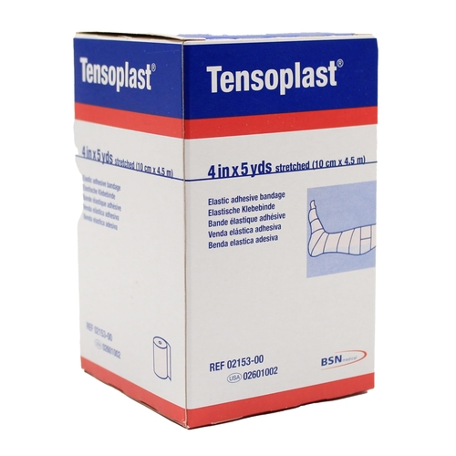 MON280229EA - BSN Medical - BSN Medical Elastic Adhesive Bandage Tensoplast 4 Inch X 5 Yard Medium Compression No Closure Tan NonSterile, 1/ EA