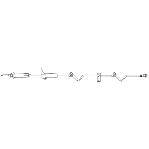 MON280922CS - B. Braun - Administration Set BBraun 15 Drops / mL Drip Rate 97" 2 Ports, 50 EA/CS