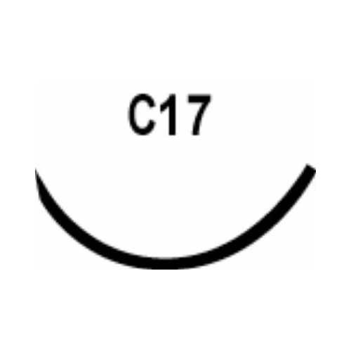 MON289666DZ - Surgical Specialties - Nonabsorbable Suture with Needle LOOK&reg; Nylon C-17 3/8 Circle Reverse Cutting Needle Size 5 - 0 Monofilament