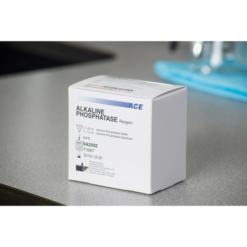 MON294077KT - Alfa Wassermann - Reagent ACE General Chemistry Alkaline Phosphatase (ALP) 750 Tests R1: 3 X 30 mL, R2: 3 X 7.5 mL, 1/KT