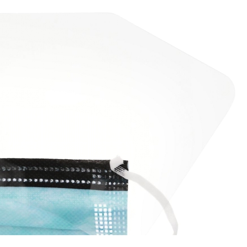 MON296230CS - Cardinal Health - Cardinal Health Surgical Mask with Eye Shield Cardinal Health Anti-fog Foam Pleated Earloops One Size Fits Most Blue NonSterile ASTM Level 3, 100 EA/CS