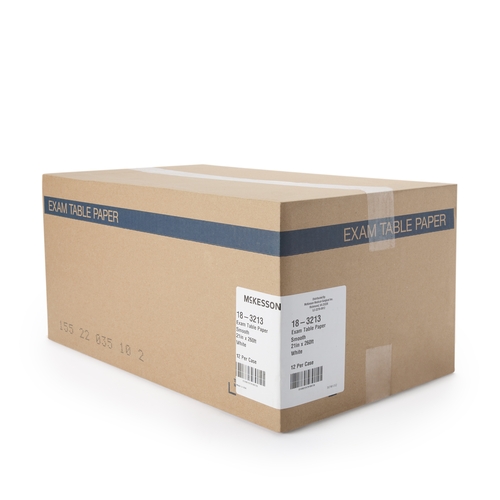 MON296698CS - McKesson - Table Paper 21 Inch White Smooth, 12/CS