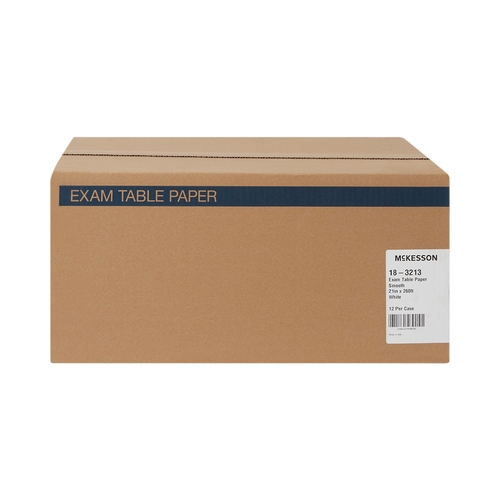 MON296698CS - McKesson - Table Paper 21 Inch White Smooth, 12/CS