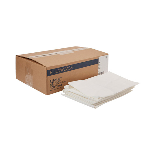 MON297228CS - McKesson - Pillowcase Standard White Disposable, 100/CS