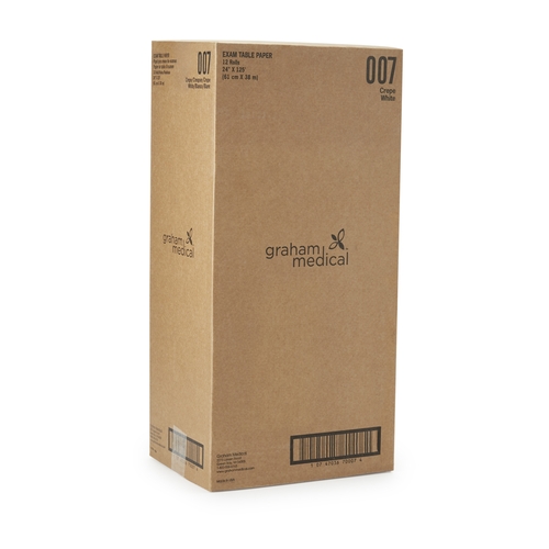MON301298CS - GF Health - Table Paper Graham Professional 24 Inch White Crepe, 12/CS