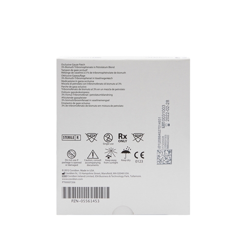 MON30664CS - Cardinal Health - Cardinal Health Petrolatum Impregnated Dressing Xeroform 2" x 2" Gauze Bismuth Tribromophenate / Petrolatum Sterile, 150 EA/CS