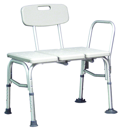 MON312212CT - GF Health - GF Health Lumex Maxi-Drain Bath Transfer Bench Side Arm 22-1/4 Inch Seat Height 350 lbs. Weight Capacity, 2/CT