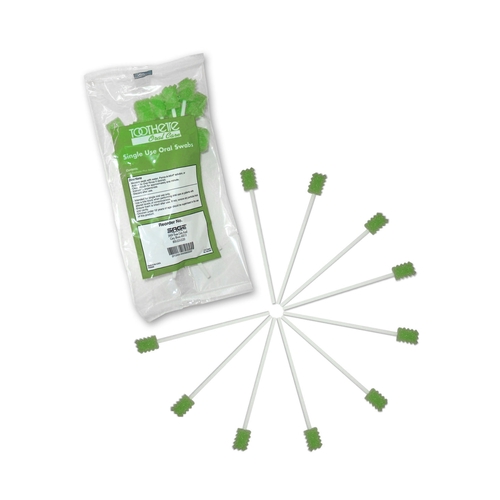 MON318095EA - Sage Products - Sage Products Oral Swabstick Toothette Plus Foam Tip Untreated, 1/EA