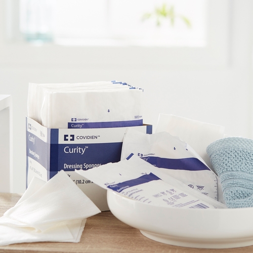 MON319263CS - Cardinal Health - Cardinal Health Sponge Dressing Excilon Poly / Rayon 6-Ply 4" x 4" Square, 600 EA/CS