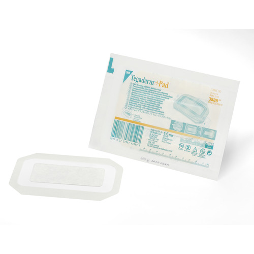 MON324098CS - 3M - 3M 3M&trade; Tegaderm&trade; Transparent Film Dressing with Pad, Rectangle, 3-1/2 X 6 Inch, Frame Style Delivery, Without Label Sterile