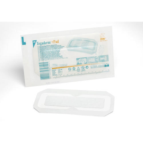 tegaderm wound dressing 3M™ Tegaderm™ Transparent Film Dressing Rectangle 4 X 4-3-4 Inch