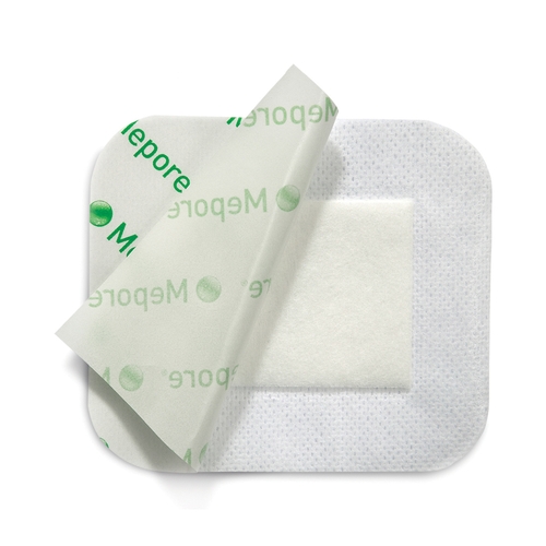 MON324385CS - Molnlycke Healthcare - Molnlycke Healthcare Adhesive Dressing Mepore 3.6" x 6" Viscose Nonwoven Coated with a Polymer Layer Rectangle White Sterile, 400 EA/CS