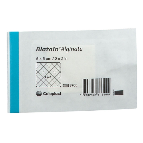 MON327613EA - Coloplast - Coloplast Calcium Alginate Dressing Seasorb Soft 2" x 2" Square Calcium Alginate / Carboxylmethylcellulose (CMC) Sterile