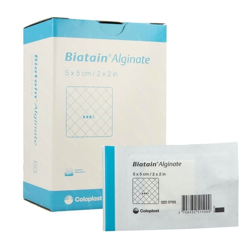 MON327613BX - Coloplast - Coloplast Calcium Alginate Dressing Seasorb Soft 2" x 2" Square Calcium Alginate / Carboxylmethylcellulose (CMC) Sterile, 30 EA/BX