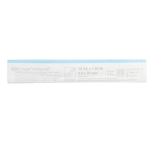 MON330000EA - BD - BD Peripheral IV Catheter Insyte-N&reg; 22 Gauge 1" Retracting Needle