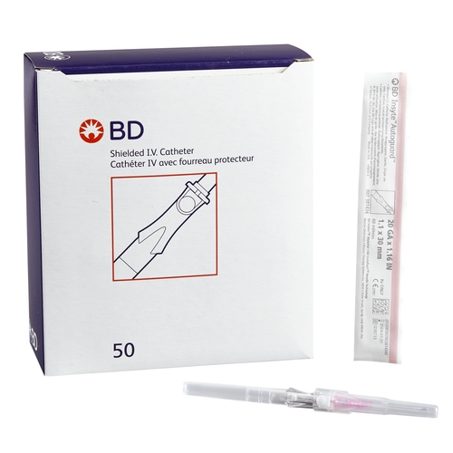 MON330002EA - BD - BD Peripheral IV Catheter Insyte-N&reg; 20 Gauge 1.16" Retracting Needle