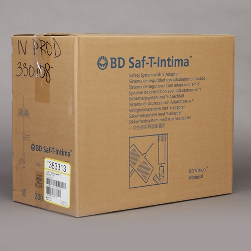 MON330108EA - BD - BD Peripheral Catheter System Saf-T-Intima&reg; 24 Gauge 3/4" Retracting Needle