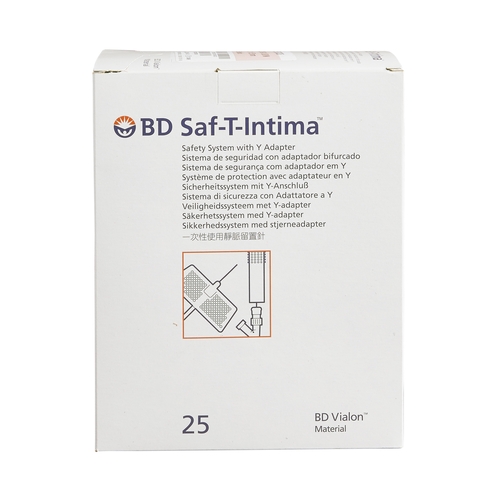 MON330112EA - BD - BD Peripheral Catheter System Saf-T-Intima&reg; 20 Gauge 1" Retracting Needle