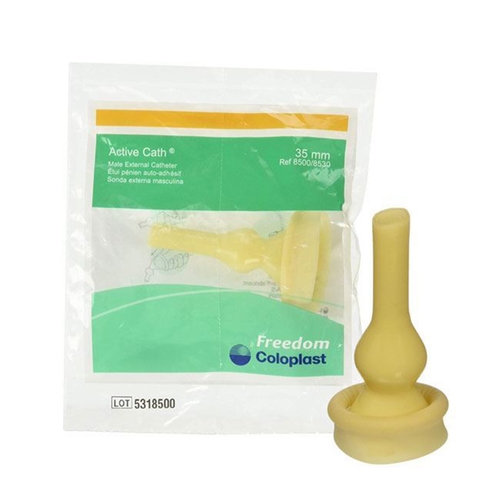 MON330157EA - Coloplast - Coloplast Conveen&reg; Active Cath&reg; Latex Urisheath - Intermediate