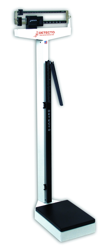 MON33398EA - Detecto Scale - Physicians Scale Balance Beam 400 lbs. X 4 oz. White Mechanical