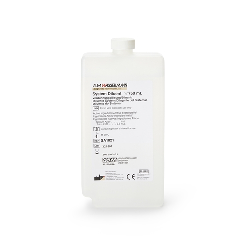 MON334349KT - Alfa Wassermann - Reagent Diluent Ace System Diluent 3 X 750 mL, 1/KT