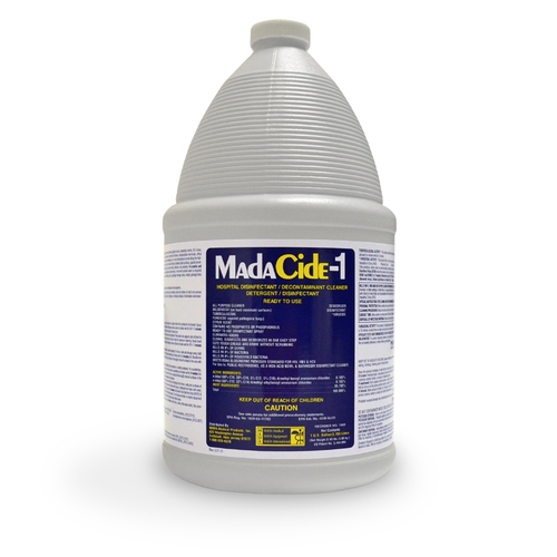 MON338789CS - Mada Medical - Mada Medical Disinfectant Cleaner MadaCide-1&reg; 1 Gallon, 4EA/CS