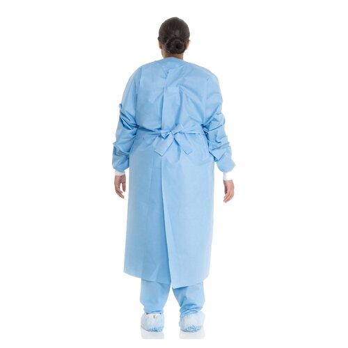 MON342891CS - Halyard - Halyard Protective Procedure Gown X-Large Blue NonSterile Not Rated Disposable, 60/CS
