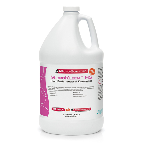MON344616CS - Micro Scientific Industries - Micro Scientific Industries Neutral Instrument Detergent MicroKleen&trade; HS Liquid Concentrate 1 gal. Jug Unscented