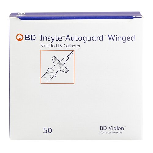 MON345968CS - BD - BD Peripheral IV Catheter Insyte&reg; Autoguard&reg; 20 Gauge 1" Retracting Needle, 50 EA/BX, 4BX/CS