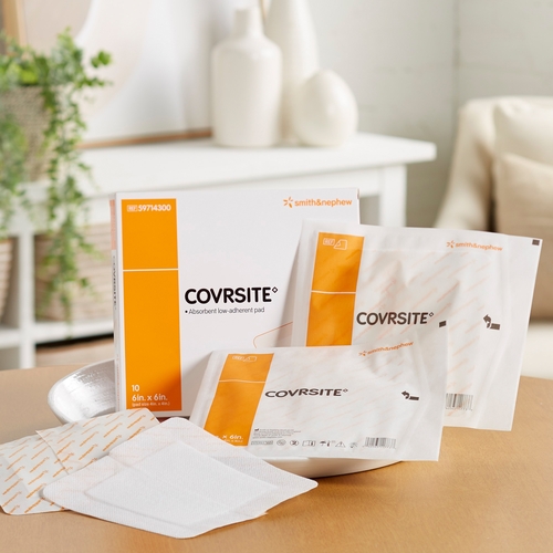 MON350591CS - Smith & Nephew - Smith & Nephew Composite Dressing Covrsite 6" x 6" NonSterile, 100 EA/CS