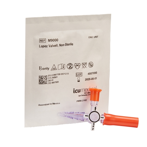MON352700CS - ICU Medical - ICU Medical Enteral Feeding Valve Lopez, 50 EA/CS