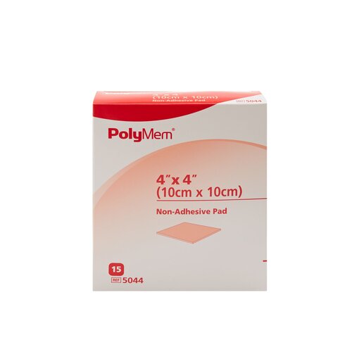 MON359710CS - Ferris Mfg - Ferris Mfg Non-Adhesive Pad Dressing PolyMem&reg; 4 x 4", 15 EA/BX, 4BX/CS