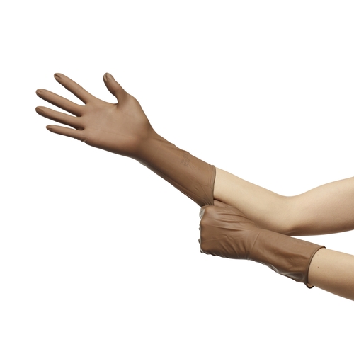 MON362176CS - Ansell - Ansell Surgical Glove ENCORE Latex Micro Size 6.5 Sterile Latex Standard Cuff Length Micro-Textured Brown Chemo Tested, 200 EA/CS