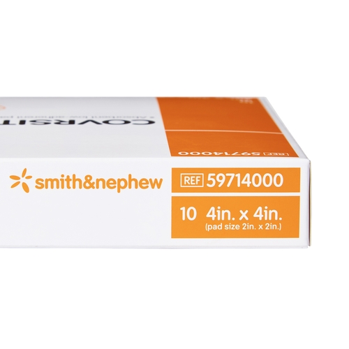 MON363486CS - Smith & Nephew - Smith & Nephew Composite Dressing Covrsite 4" x 4" NonSterile, 100 EA/CS