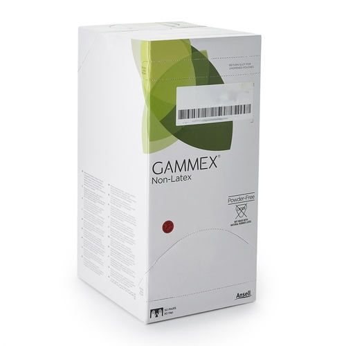 MON364343BX - Ansell - Ansell Surgical Glove GAMMEX Non-Latex Size 6 Sterile Polyisoprene Standard Cuff Length Micro-Textured Green Chemo Tested, 50 EA/BX