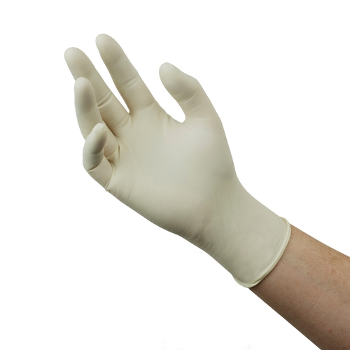 MON365973CS - Ansell - Ansell Exam Glove Diamond Grip Plus Small NonSterile Latex Standard Cuff Length Fully Textured White Not Chemo Approved, 1000 EA/CS