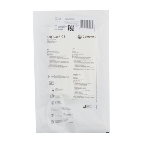 MON370013EA - Coloplast - Coloplast Intermittent Catheter Kit Self-Cath Closed System / Straight Tip 14 Fr. Silicone