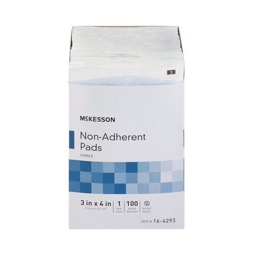 MON373777CS - McKesson - McKesson Non-Adherent Dressing Medi-Pak&trade; Performance Nylon/Polyester Blend 3" X 4", 100EA/BX, 12BX/CS