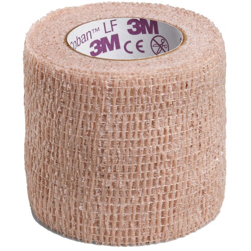 MON388423EA - 3M - 3M 2" x 5 yard (50mm x 4.5m) Latex Free Self-Adherent Wrap, Non-sterile, Tan
