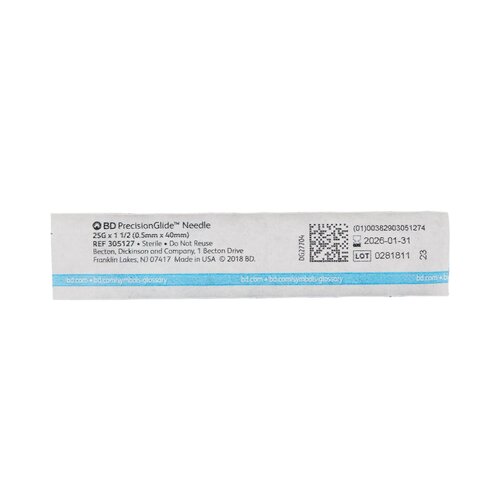 MON399CS - BD - BD Hypodermic Needle PrecisionGlide&trade; Without Safety 25 Gauge 1-1/2 Inch, 100 EA/BX, 10BX/CS