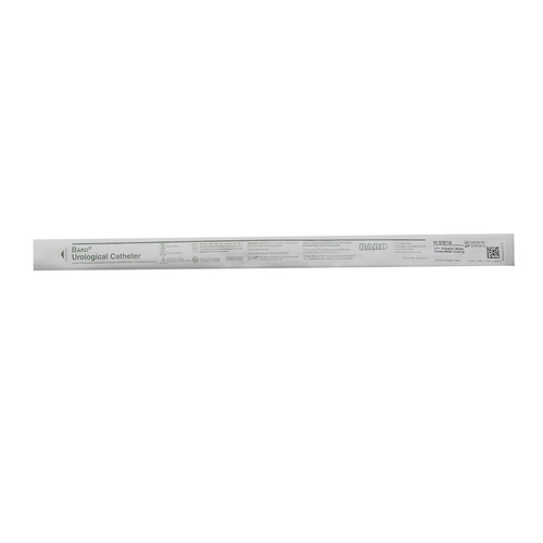 MON4008DZ - Bard Medical - Bard Medical Urethral Catheter Tiemann / Olive Tip Red Rubber 14 Fr., 12/DZ 1DZ/CS