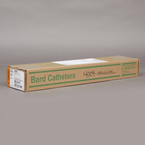 MON4009EA - Bard Medical - Bard Medical Urethral Catheter Tiemann / Olive Tip Red Rubber 16 Fr.