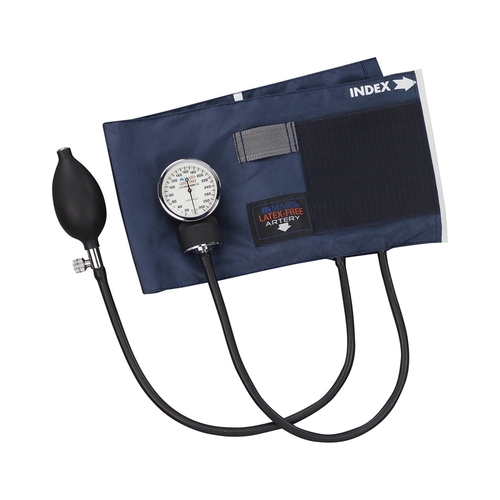 MON401305EA - Mabis Healthcare - Aneroid Sphygmomanometer Unit Mabis&reg; Precision 2-Tubes Pocket Aneroid Adult Large Cuff, 1/EA